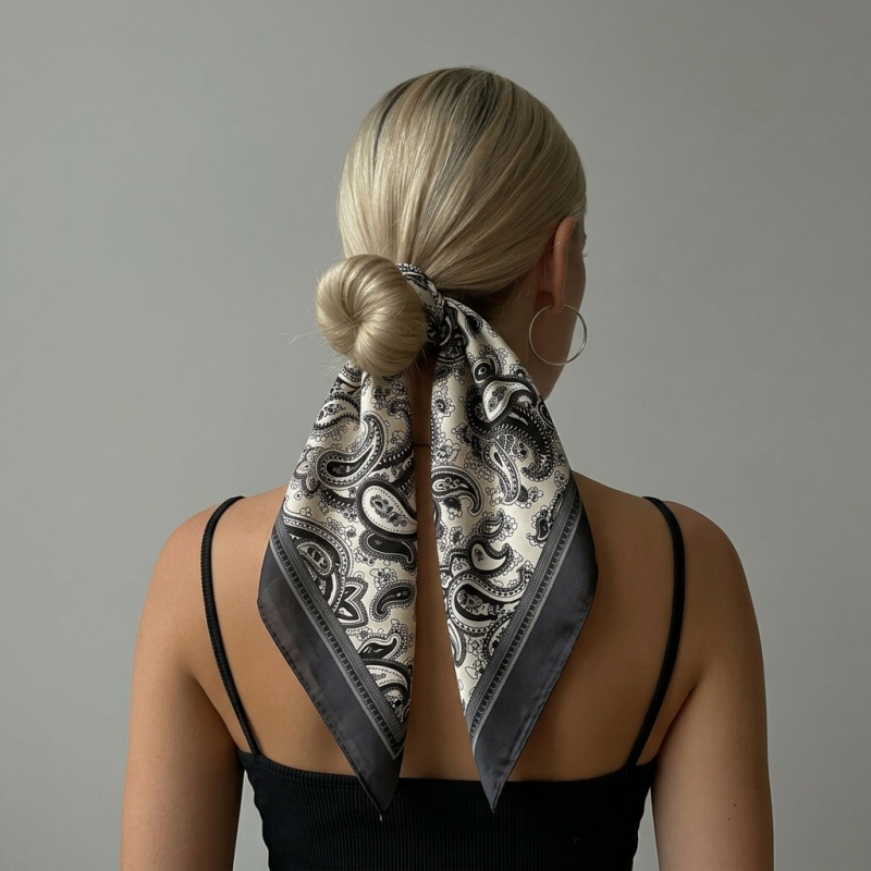 Luxury Bags Vintage - Foulard Quadrato di Lusso in Raso