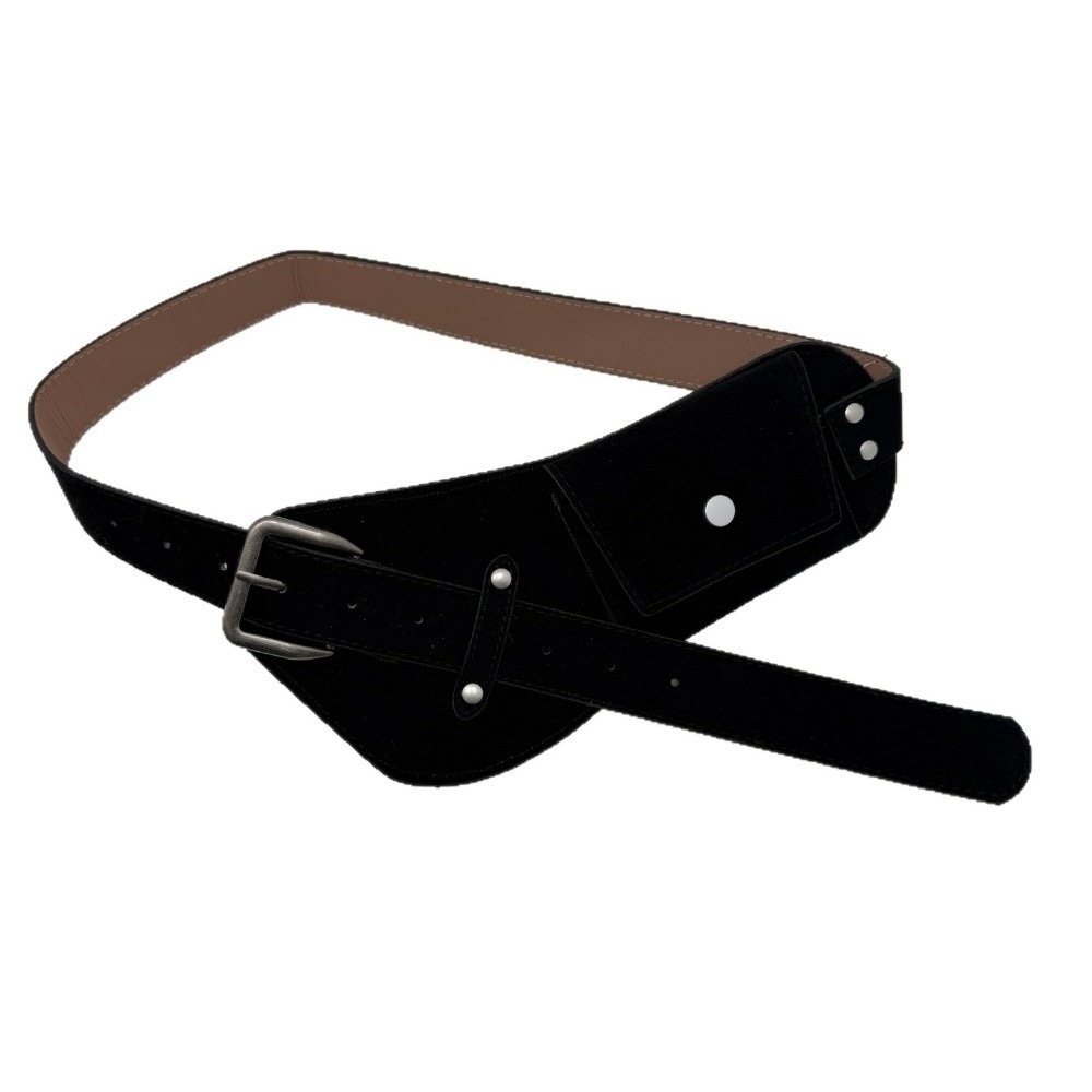 Belt Bag Leather Wide - Cintura da donna alla moda in