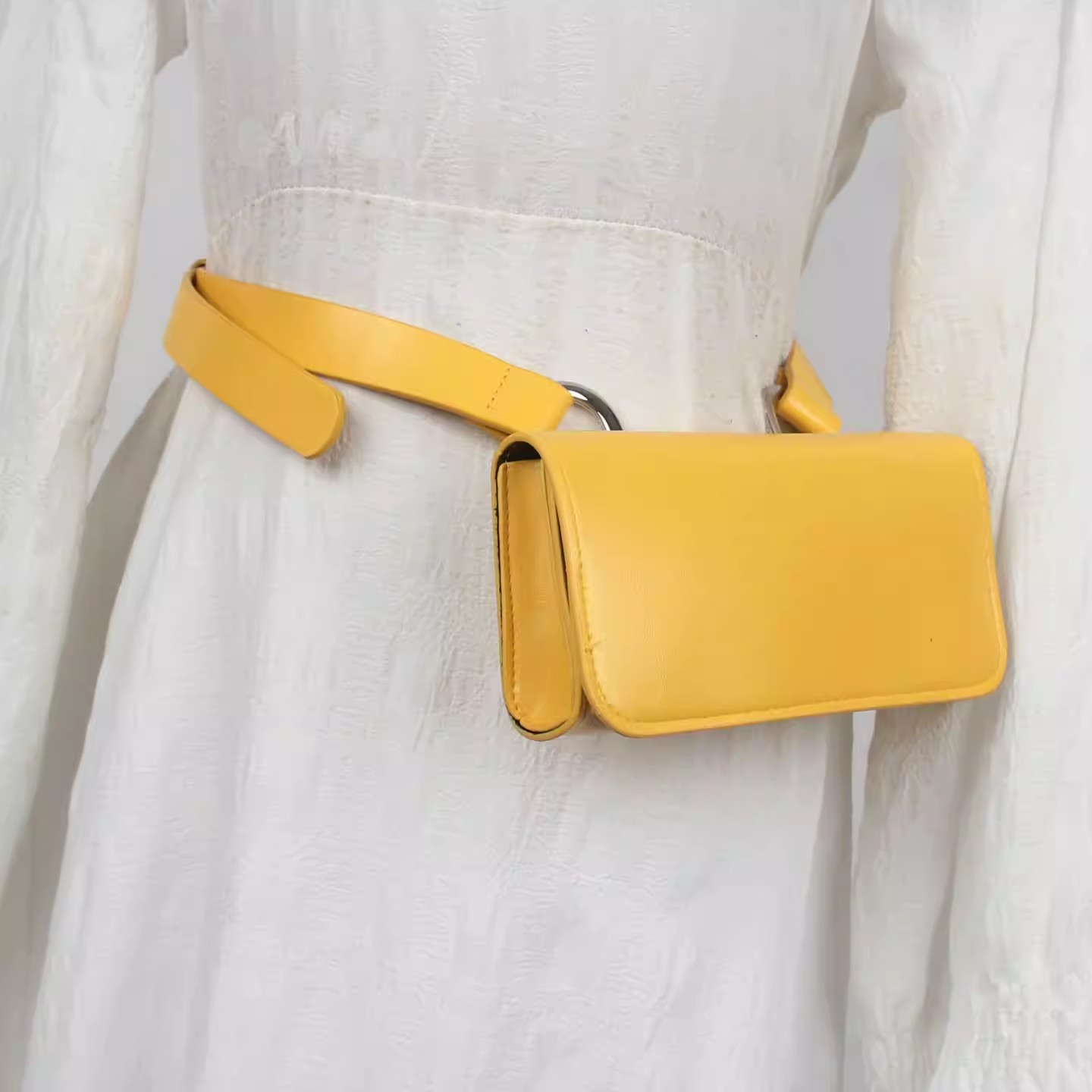 Cintura in Pelle PU per Uomo e - Belt Bag Leather Wide recensione e prezzo