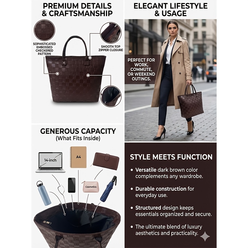 Borsa Tote da Donna in Pelle T - Luxury Bags Vintage recensione e prezzo