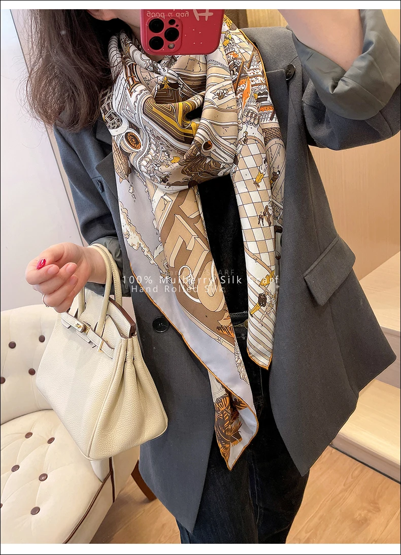 Sciarpa in Seta 100% Paris Str - Luxury Bags Paris recensione e prezzo