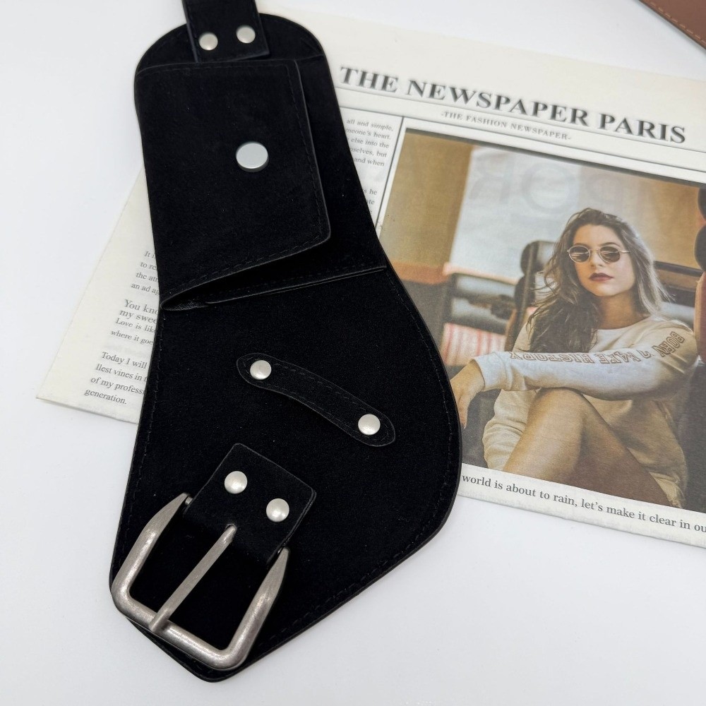 Cintura alla moda in PU con fi - Belt Bag Leather Wide recensione e prezzo